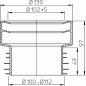 Preview: WC-Anschlussmanschette DN110 mit Mehrfachlippendichtung  HL201/1
